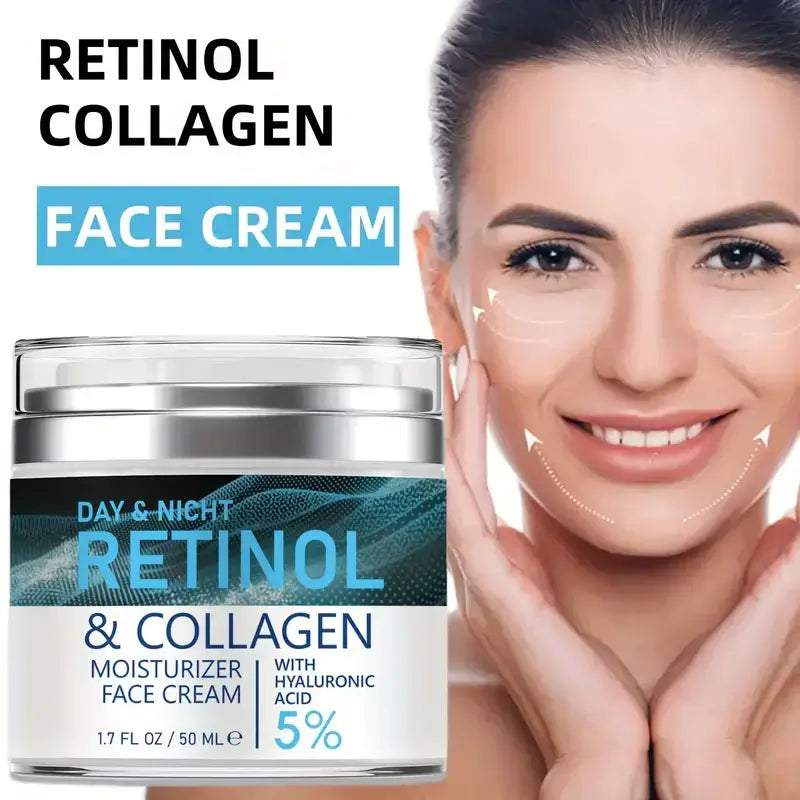Retinol Collagen Face Cream – Fine Line & Deep Hydration Moisturizer