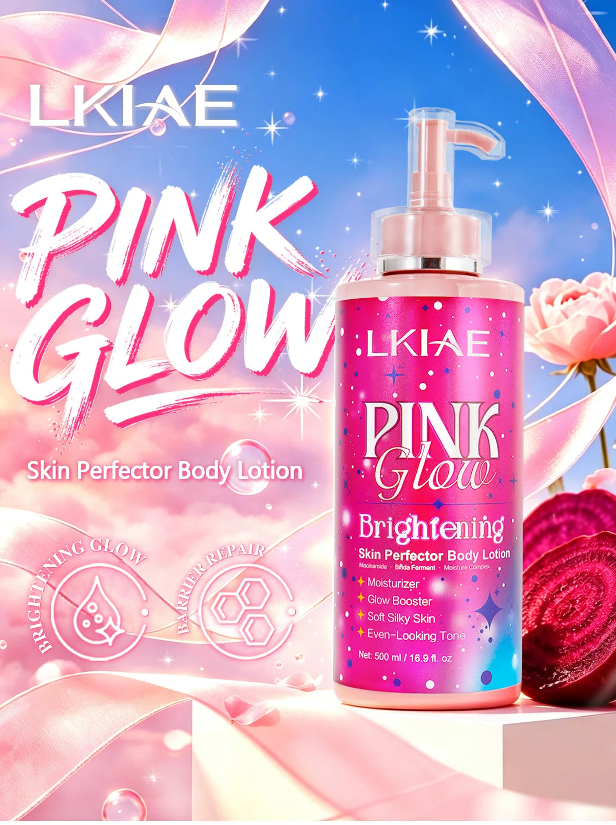 Pink Glow Skincare Set – Brightening & Hydrating Face Care Kit