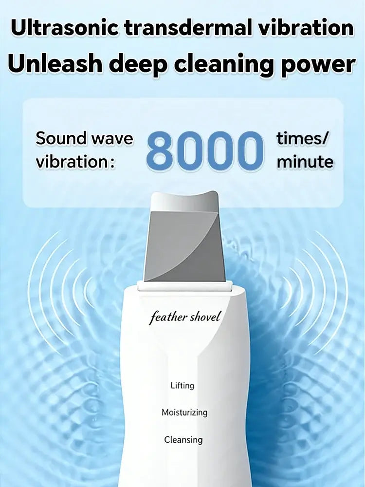 Ultrasonic Skin Scrubber – Facial Pore Cleaner & Exfoliating Device