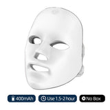 Rechargeable Facial LED Mask 7 Colors LED Photon Beauty Mask Skin Rejuvenation Home Face Lifting Whitening Skin Care Beauty Mask
