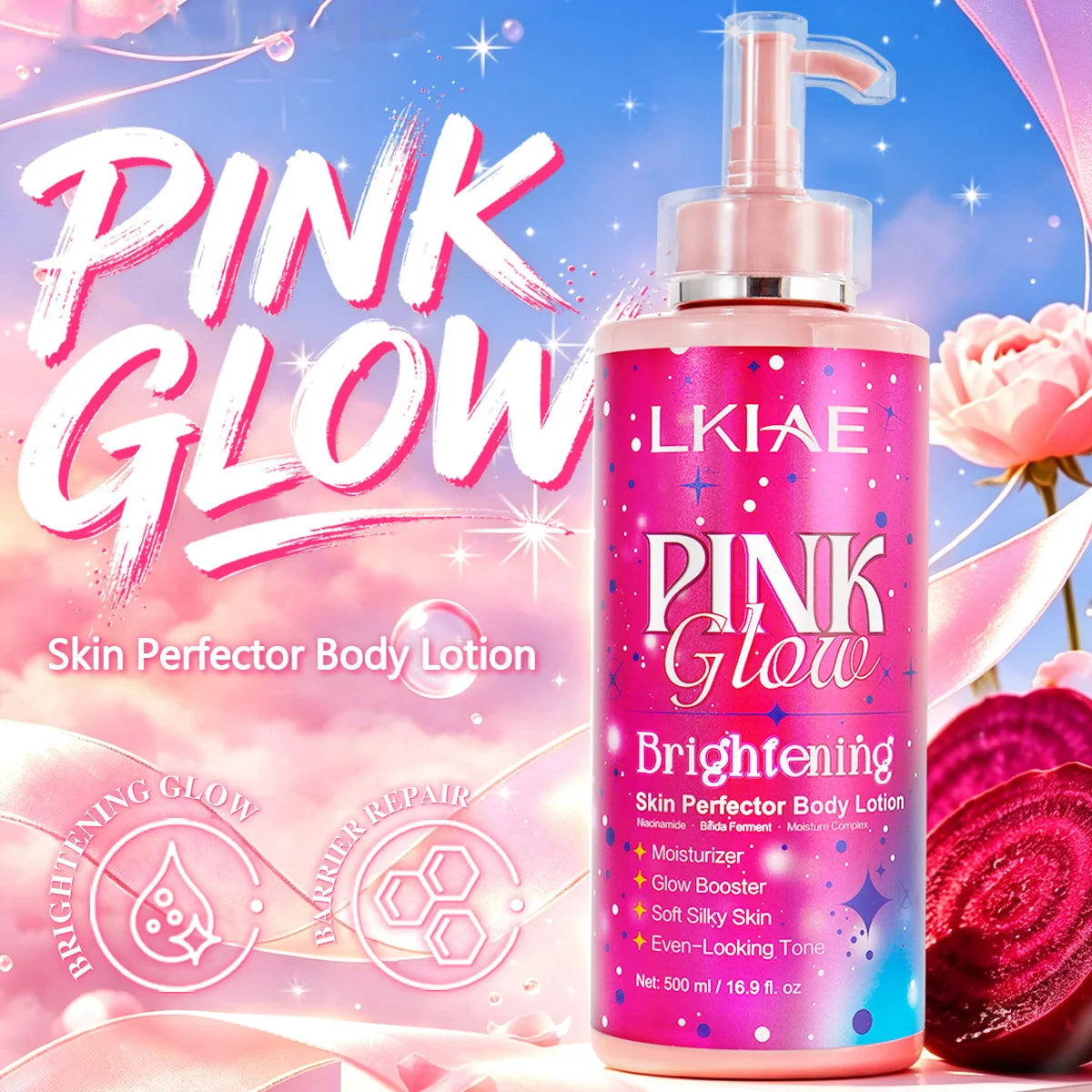Pink Glow Skincare Set – Brightening & Hydrating Face Care Kit